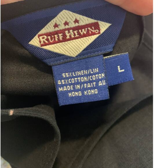 Ruff Hewn black short sleeves blouse size large - Picture 3 of 7